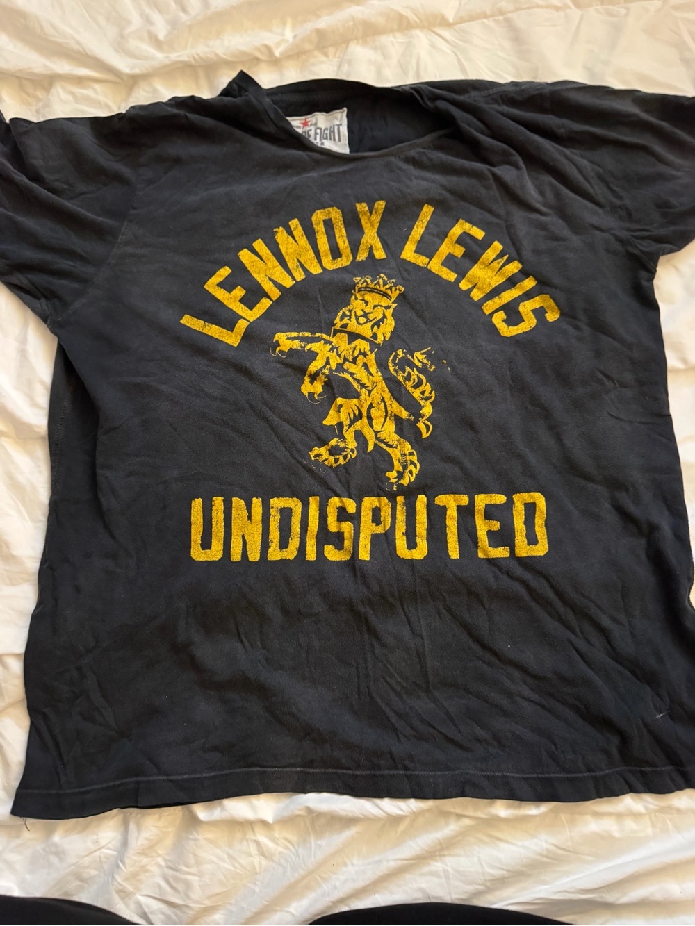 Lennox Lewis Undisputed Short Sleeve Tee - Black/Yellow